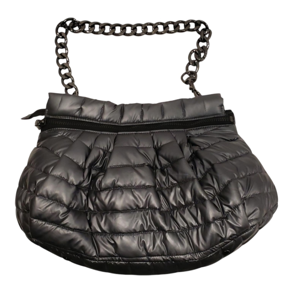 Think Royln Shiny Dark Grey Shoulder Bag - Picture 2 of 12
